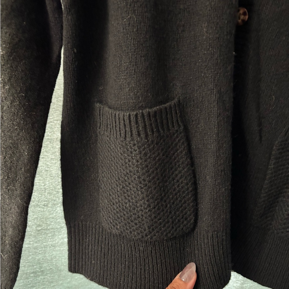 Pendleton Black Button-Up Wool Blend Cardigan - image 3